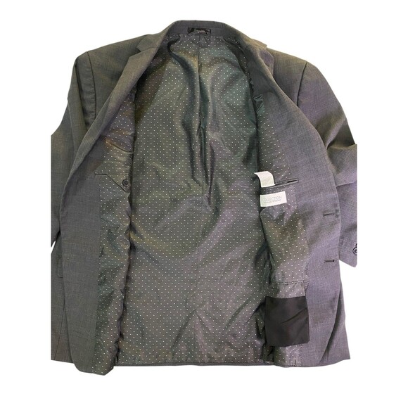 Michael Strahan Collection Mens Blazer Grey 50R Sports Coat Suit Jacket - Picture 6 of 9